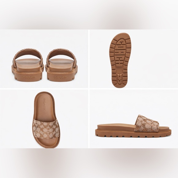 Coach Shoes - Coach Women's Brynn Crystal Limited Edition Signature Jacquard Slide